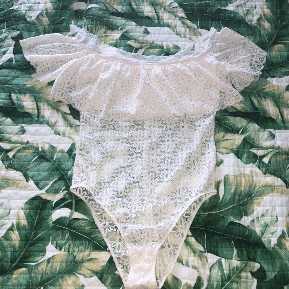 White lace teddy